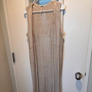 Free People knitted cover-up duster